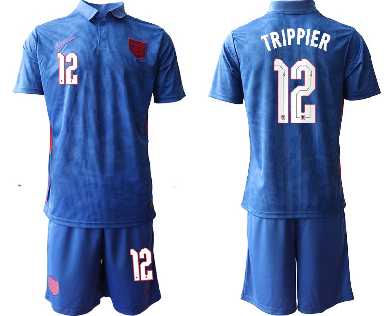 Men 2020-2021 European Cup England away blue #12 Nike Soccer Jersey